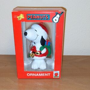 Kurt Adler Snoopy Santa Claus w/Bag of Toys Christmas Ornament Peanuts Gang New